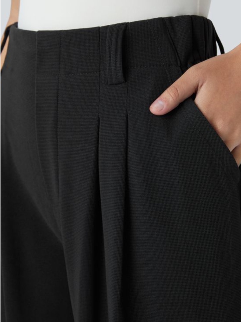 HALARA Flex Black High-Waist Wide-Leg Side Pockets Work or Leisure Pants Size XL - Picture 2 of 14
